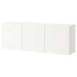 BESTÅ Combinazione di mobili da parete, bianco/Lappviken bianco, 180x42x64 cm