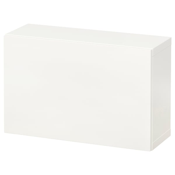 BESTÅ Combinazione di mobili da parete, bianco/Lappviken bianco, 60x22x38 cm