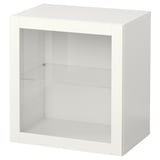 BESTÅ Combinazione di mobili da parete, bianco/Sindvik bianco, 60x42x64 cm