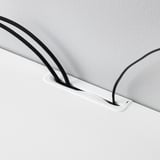 BESTÅ Combinazione TV/ante a vetro, bianco Sutterviken/Sindvik vetro trasparente bianco, 300x42x231 cm
