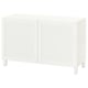 BESTÅ Mobile con ante, bianco/Hanviken/Stubbarp bianco, 120x42x74 cm