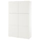 BESTÅ Mobile con ante, bianco/Västerviken bianco, 120x42x193 cm