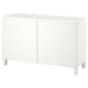 BESTÅ Mobile con ante, bianco/Västerviken/Stubbarp bianco, 120x42x74 cm