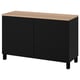 Opzione: BESTÅ Mobile con ante, marrone-nero/Lappviken/Stubbarp marrone-nero, 120x42x76 cm