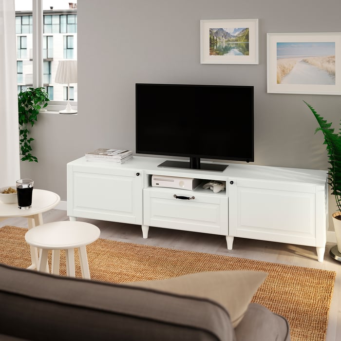 BESTÅ Mobile TV bianco/Smeviken/Kabbarp bianco IKEA Svizzera