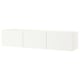 BESTÅ Mobile TV con ante, bianco/Lappviken bianco, 180x42x38 cm