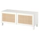 BESTÅ Mobile TV con ante, bianco Studsviken/Stubbarp/bianco, 120x42x48 cm