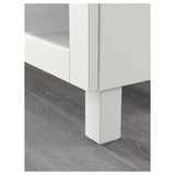 BESTÅ Mobili con cassetti, bianco Lappviken/Sindvik/Stubbarp vetro trasparente bianco, 180x42x74 cm