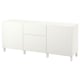 BESTÅ Mobili con cassetti, bianco/Lappviken/Stubbarp bianco, 180x42x74 cm