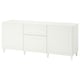 BESTÅ Mobili con cassetti, bianco/Smeviken/Kabbarp bianco, 180x42x74 cm