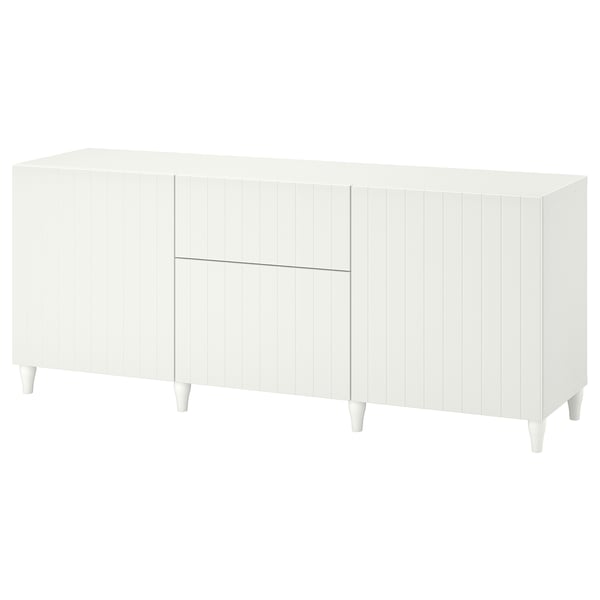 BESTÅ Mobili con cassetti, bianco/Sutterviken/Kabbarp bianco, 180x42x74 cm