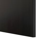 BESTÅ Mobili con cassetti, marrone-nero Lappviken/Sindvik/Stubbarp vetro trasparente marrone-nero, 180x42x74 cm