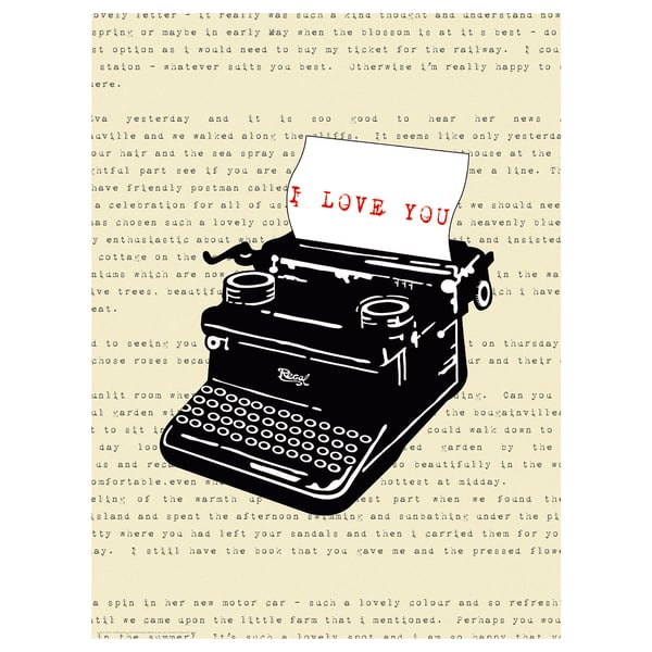 BILD Poster, Lettera d'amore, 30x40 cm - IKEA Svizzera