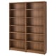 BILLY Combinazione di librerie, marrone effetto noce, 160x28x202 cm