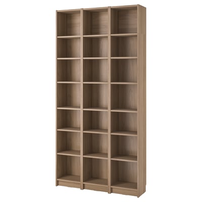 BILLY Combinazione librerie/elem supplem, effetto rovere, 120x28x237 cm