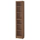 Opzione: BILLY / OXBERG Libreria con anta a vetro, marrone effetto noce/vetro trasparente, 40x30x202 cm