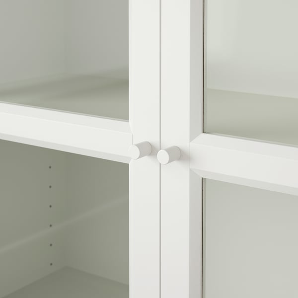 BILLY / OXBERG libreria con pannello/ante a vetro, bianco/vetro, 120x30x202  cm - IKEA Svizzera