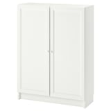 BILLY / OXBERG Libreria con ante, bianco, 80x30x106 cm