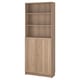 BILLY / OXBERG Libreria con ante, effetto rovere, 80x30x202 cm