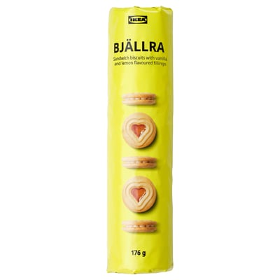 BJÄLLRA Biscotti, ripieno al limone, 176 g