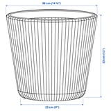 BJÖRNBAMBU Portavasi, da interno/esterno grigio scuro, 32 cm
