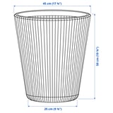 BJÖRNBAMBU Portavasi, da interno/esterno grigio scuro, 41 cm