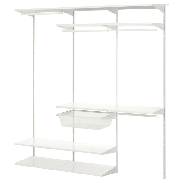 BOAXEL Combinazione di guardaroba, bianco, 187x40x201 cm