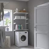 BOAXEL Combinazione per lavanderia, bianco, 82x40x201 cm