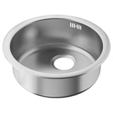 BOHOLMEN Lavello da incasso a 1 vasca, inox, 45 cm