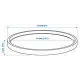 BOYSENBÄR Sottovaso, da interno/esterno grigio chiaro, 15 cm