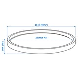 BOYSENBÄR Sottovaso, da interno/esterno grigio chiaro, 27 cm