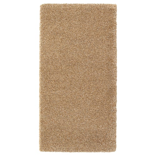 BREVBÄRARE Tappeto, pelo lungo, beige intenso, 80x150 cm