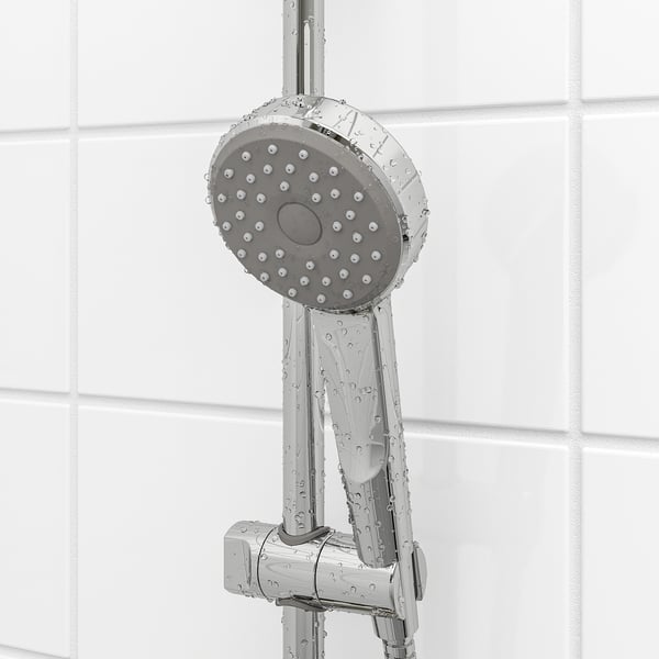 BROGRUND Set doccia soffione/doccetta/deviat, cromato