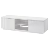 BYÅS Mobile TV, lucido bianco, 160x42x45 cm