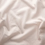 BYMOTT Tenda, 2 teli, bianco/beige a righe/con nastro arricciatende, 120x300 cm