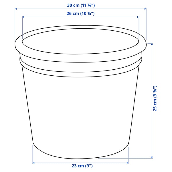 CURRYBLAD Vaso, da esterno terracotta, 26 cm