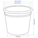 CURRYBLAD Vaso, da esterno terracotta, 26 cm