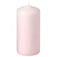 DAGLIGEN Candela a colonna senza profumo, rosa chiaro, 14 cm 40 h