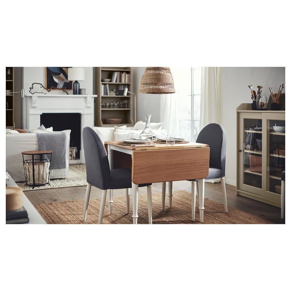 DANDERYD Sedia, bianco/Vissle grigio