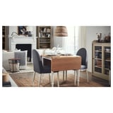 DANDERYD Sedia, bianco/Vissle grigio