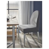 DANDERYD Sedia, bianco/Vissle grigio