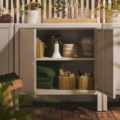 DJURTRÄNARE Cestino, giallo scuro, 18x25x14 cm