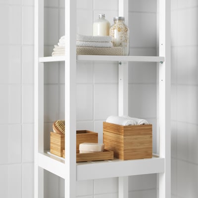 DRAGAN Set per bagno, 4 pezzi, bambù