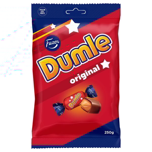 DUMLE Caramelle ricoperte di cioccolato, 250 g