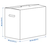 DUNDERGUBBE Cartone per trasloco, marrone, 64x34x40 cm/80 l
