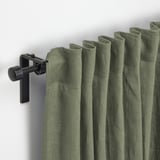 DYTÅG Tenda, 2 teli, grigio-verde/con nastro arricciatende, 145x300 cm