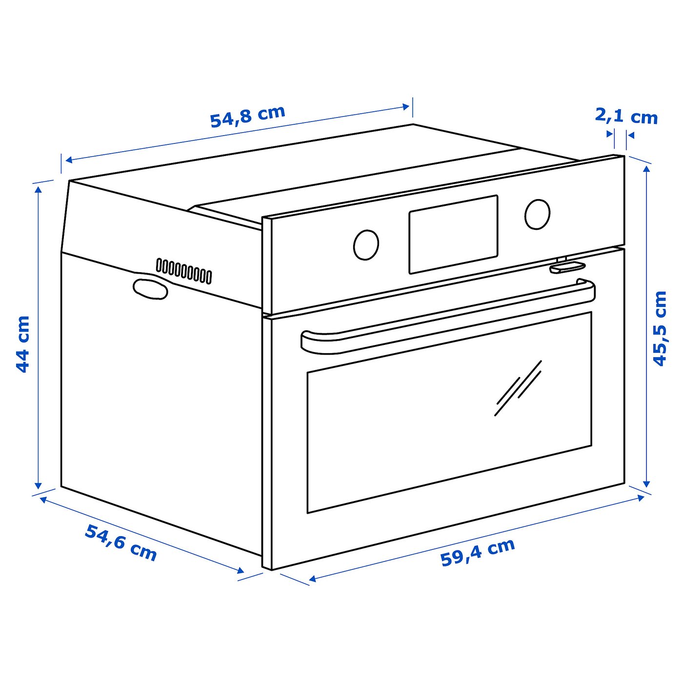 EFTERSMAK Forno a microonde, nero - IKEA Svizzera