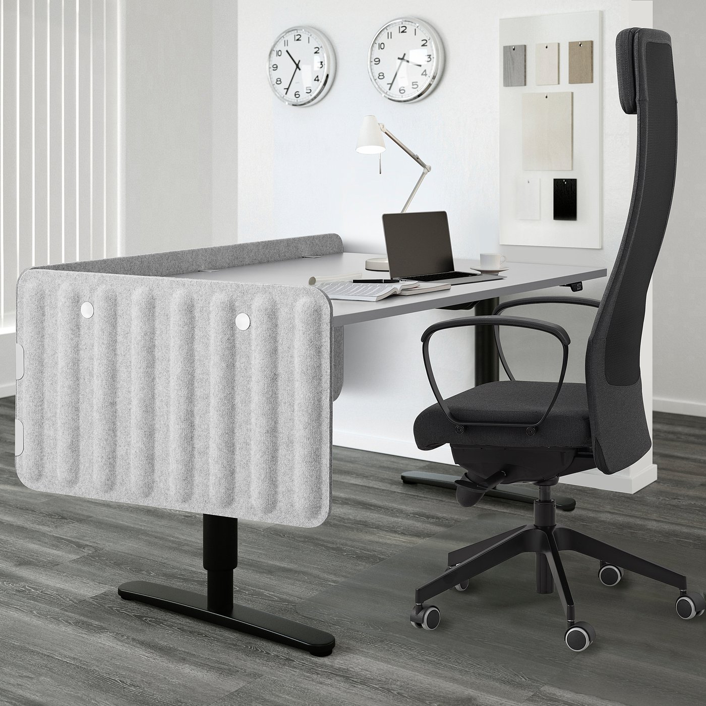 EILIF Schermo divisorio per scrivania, grigio, 80x48 cm - IKEA Svizzera