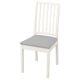 EKEDALEN Sedia, bianco/Orrsta grigio chiaro