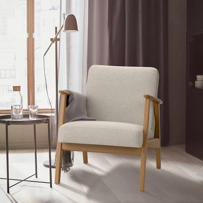 VEDBO poltrona con schienale alto, Gunnared verde chiaro - IKEA Italia